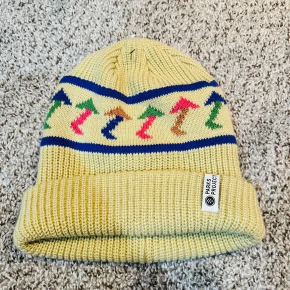 NWOT Parks Project Day Shroom knit Beanie Hat O/S Urban Outfitters - Picture 1 of 6